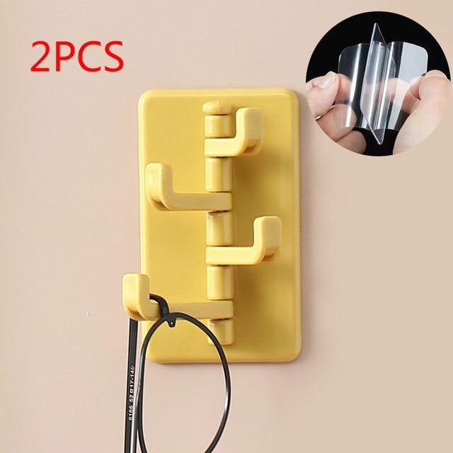 Lisslune | 2pcs Multifunctional Smart Paper Holder Hooks