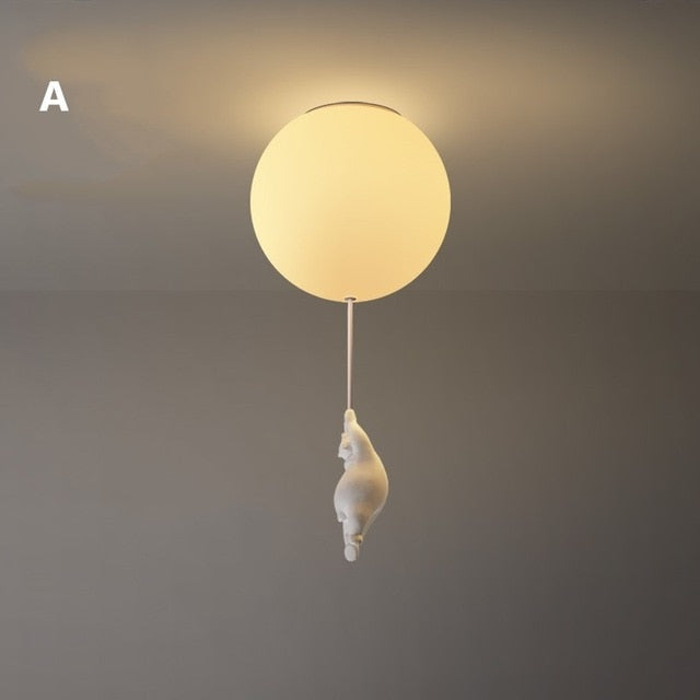 Lisslune | Balloon Bear Ceiling Light