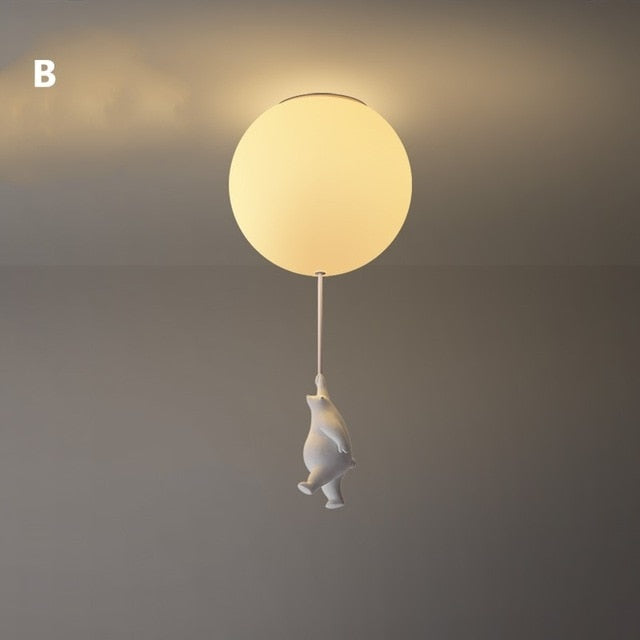 Lisslune | Balloon Bear Ceiling Light