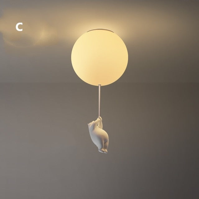 Lisslune | Balloon Bear Ceiling Light
