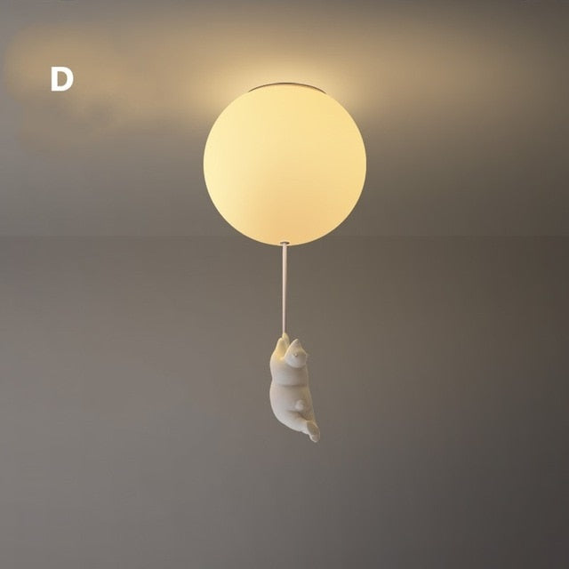 Lisslune | Balloon Bear Ceiling Light