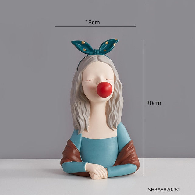 Rynx Angelic Girl Figurine Sculpture