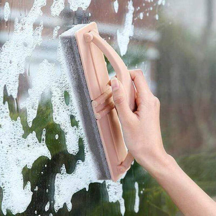 Lisslune | Simple Folding Wiper Hand Brush Sponge with Handle