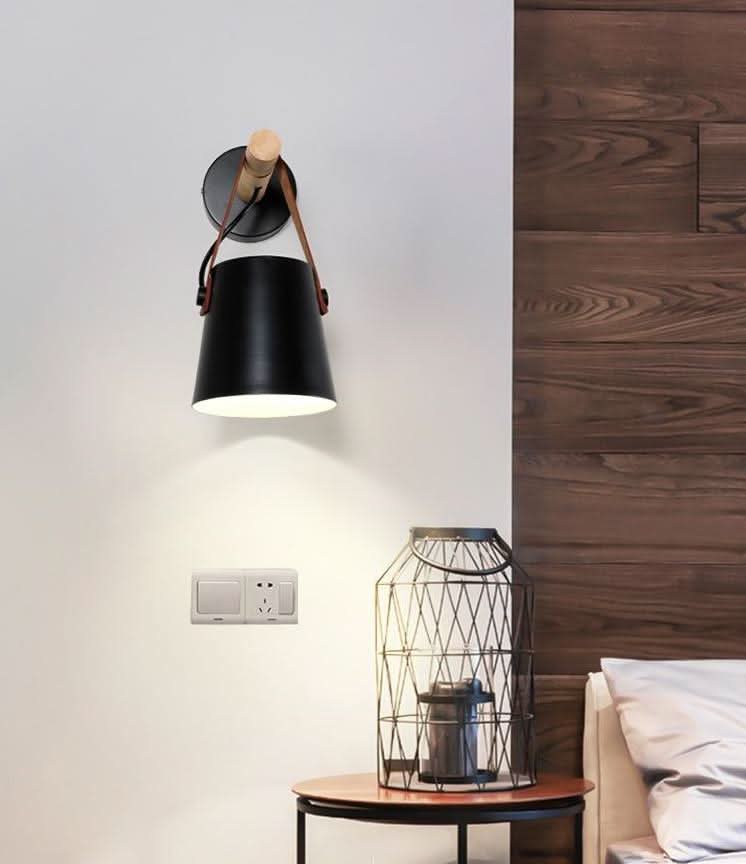 Lisslune | Wooden Nordic Wall Lamp – Minimalist Hanging Light Fixture