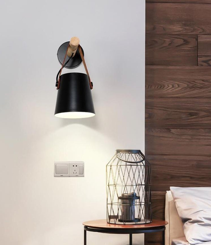 Lisslune | Wood Nordic Hanging Wall Lamp