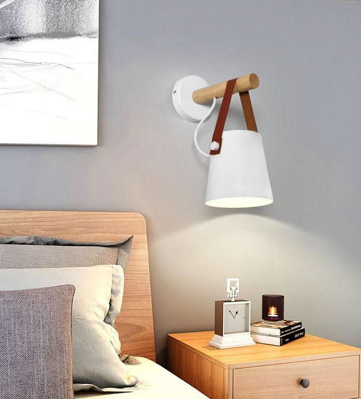 Lisslune | Wooden Nordic Wall Lamp – Minimalist Hanging Light Fixture