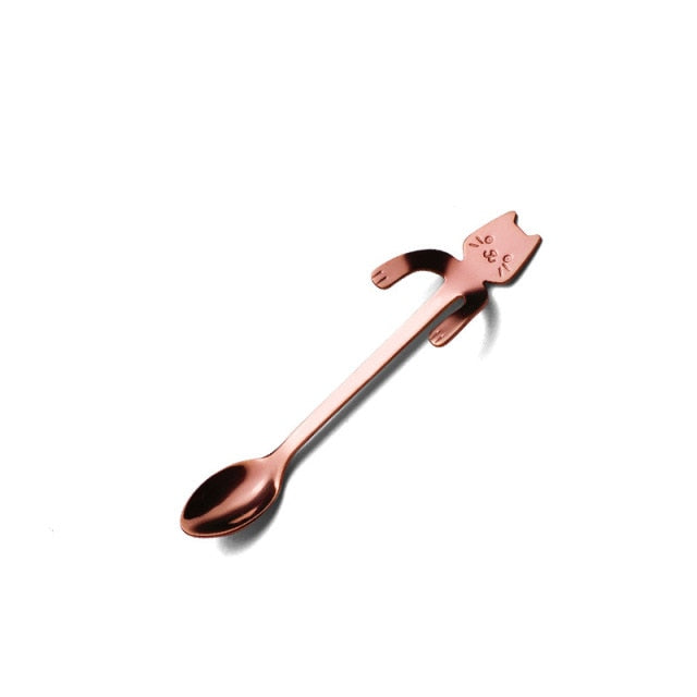 Lisslune | Cute Cat Long Handle Tea Spoon