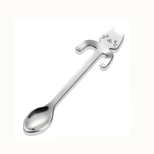 Lisslune | Cute Cat Long Handle Tea Spoon