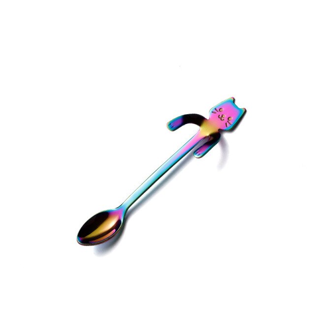 Lisslune | Cute Cat Long Handle Tea Spoon