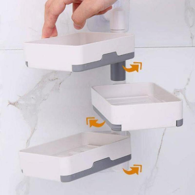 Lisslune | Wall-Mounted Multi Layer Rotatable Soap Holder