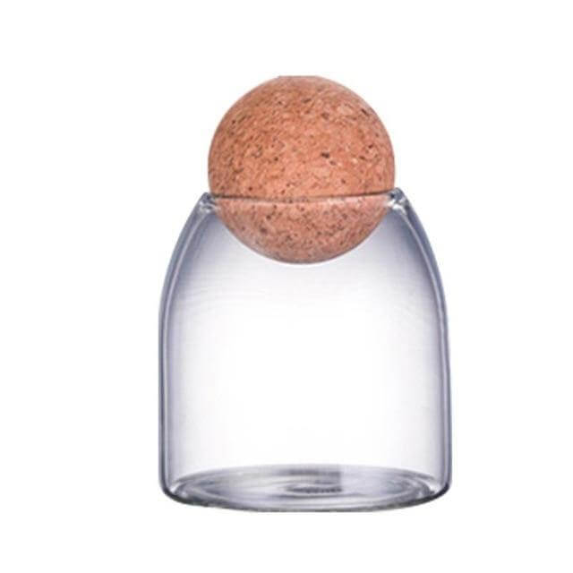 Lisslune | Creative Glass Cork Storage Jar
