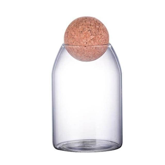 Lisslune | Creative Glass Cork Storage Jar