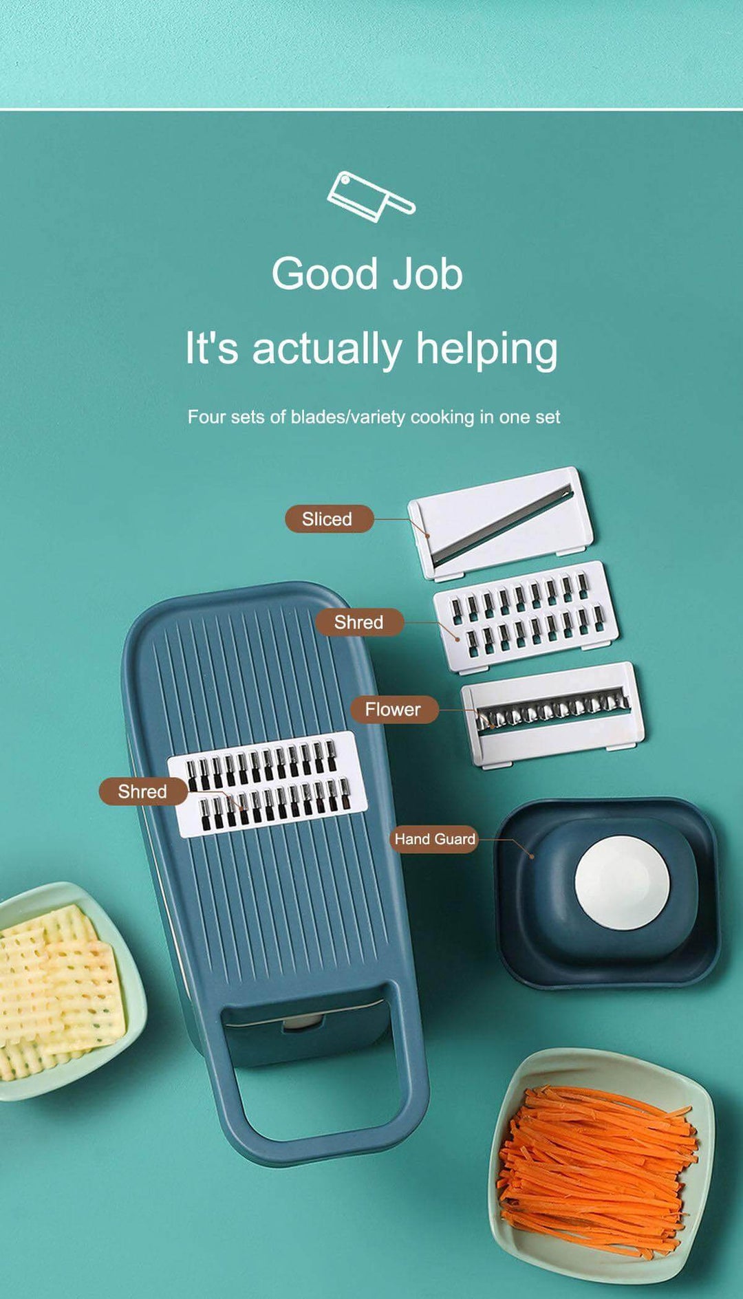 Lisslune | Multifunctional Pastel Vegetable Cutter