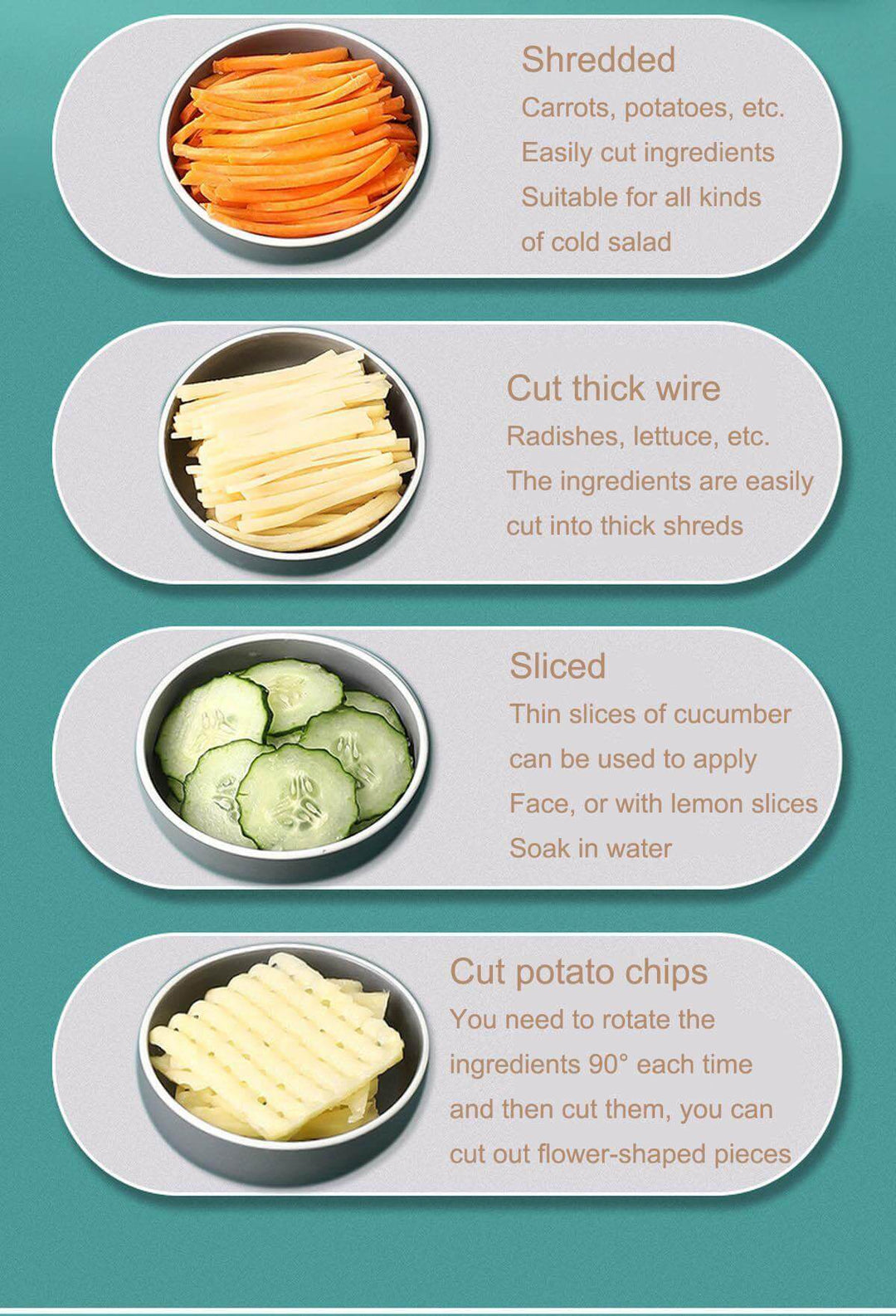Lisslune | Multifunctional Pastel Vegetable Cutter