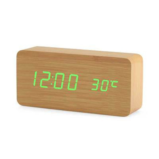 Lisslune | Minimalistic Digital LED Alarm Clock with Voice Control – Sleek Design and Clear Display for Effortless Mornings