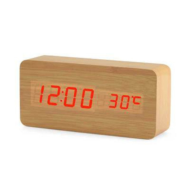 Lisslune | Minimalistic Digital LED Alarm Clock with Voice Control – Sleek Design and Clear Display for Effortless Mornings