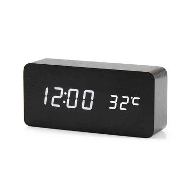 Lisslune | Minimalistic Digital LED Alarm Clock with Voice Control – Sleek Design and Clear Display for Effortless Mornings