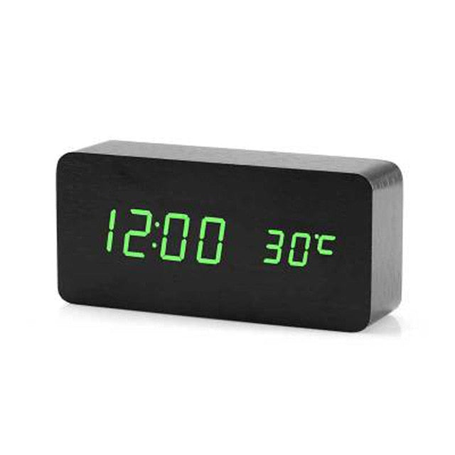 Lisslune | Minimalistic Digital LED Alarm Clock with Voice Control – Sleek Design and Clear Display for Effortless Mornings