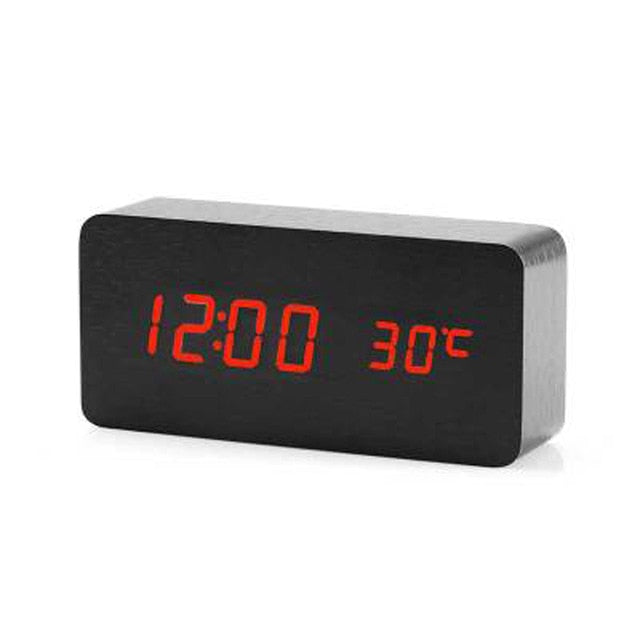 Lisslune | Minimalistic Digital LED Alarm Clock with Voice Control – Sleek Design and Clear Display for Effortless Mornings