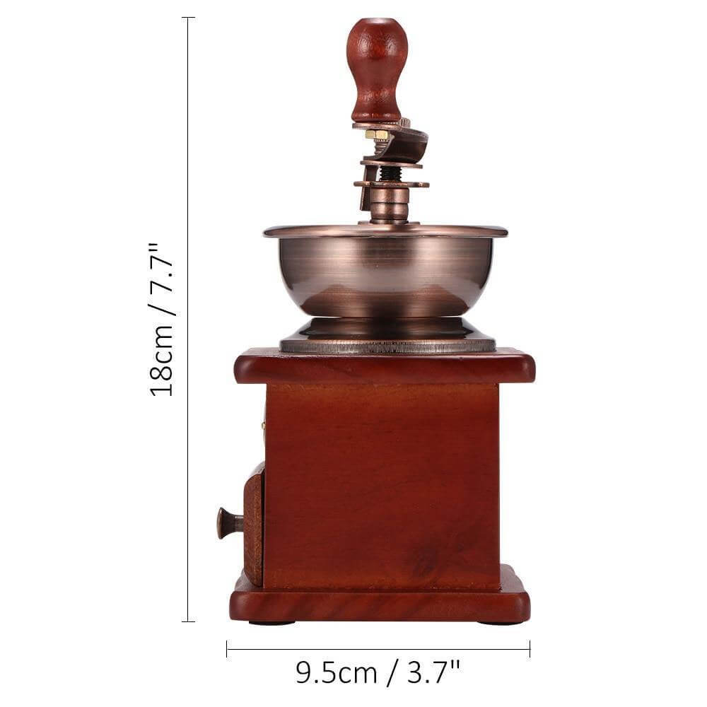 Lisslune | Wooden Antique Manual Coffee Grinder