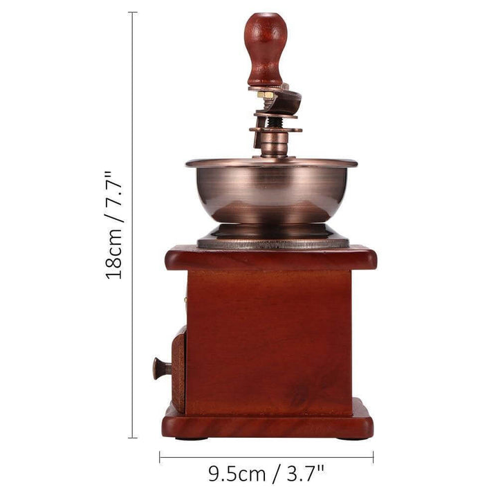 Lisslune | Wooden Antique Manual Coffee Grinder