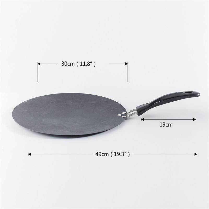 Lisslune | Black Iron Round Non-stick Pancake Pan