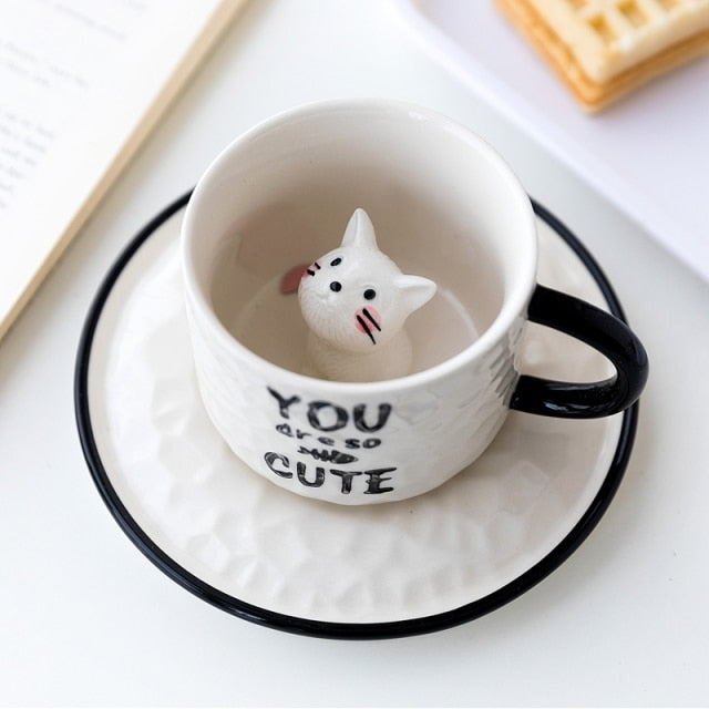 Lisslune | Hidden Cat Ceramic Mug