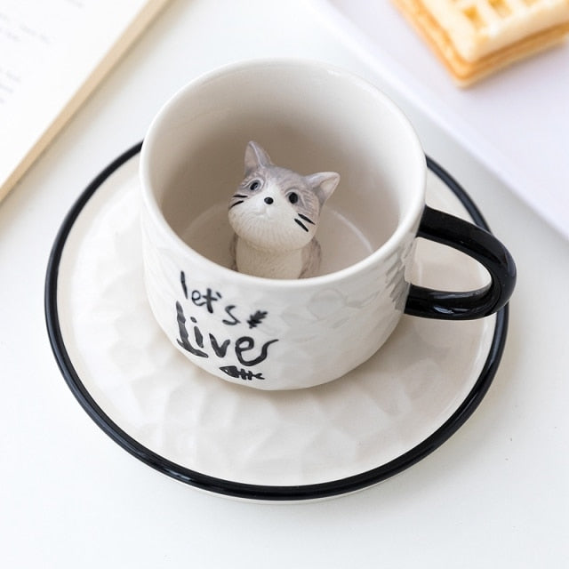 Lisslune | Hidden Cat Ceramic Mug