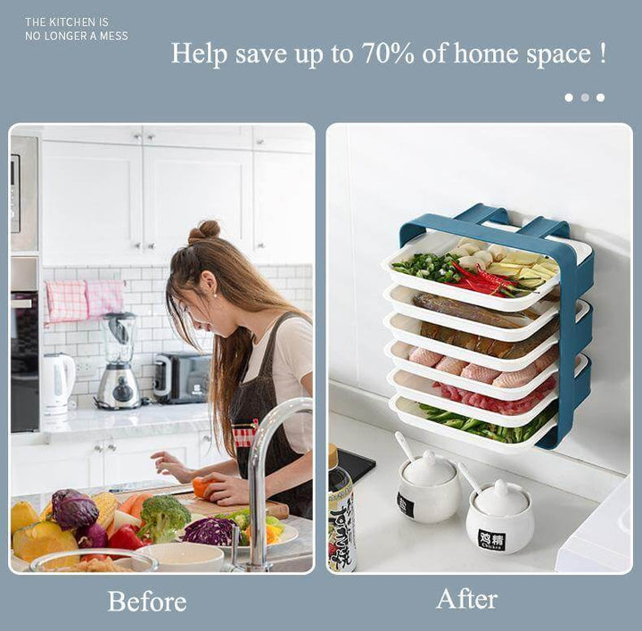 Lisslune | Wall-Mounted Space Saving Kitchen Organizer