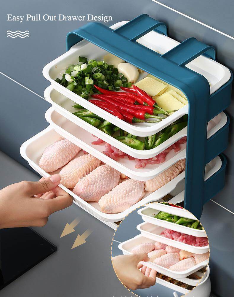 Lisslune | Wall-Mounted Space Saving Kitchen Organizer