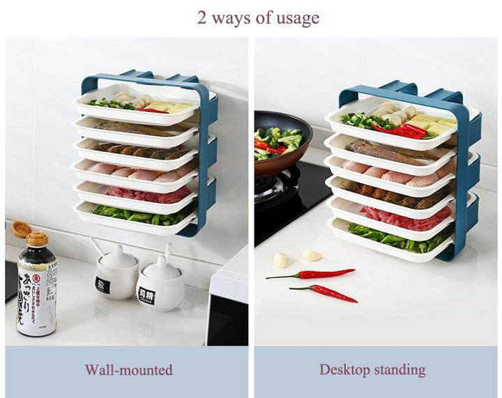 Lisslune | Wall-Mounted Space Saving Kitchen Organizer