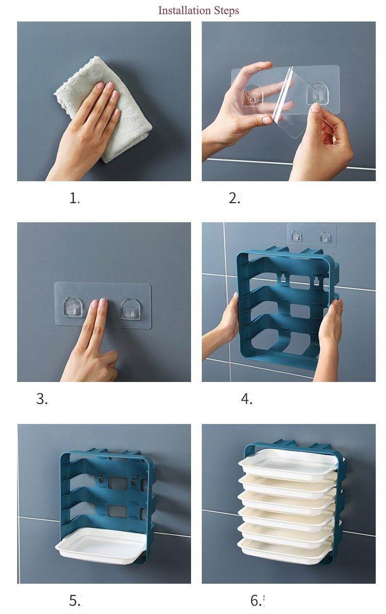 Lisslune | Wall-Mounted Space Saving Kitchen Organizer