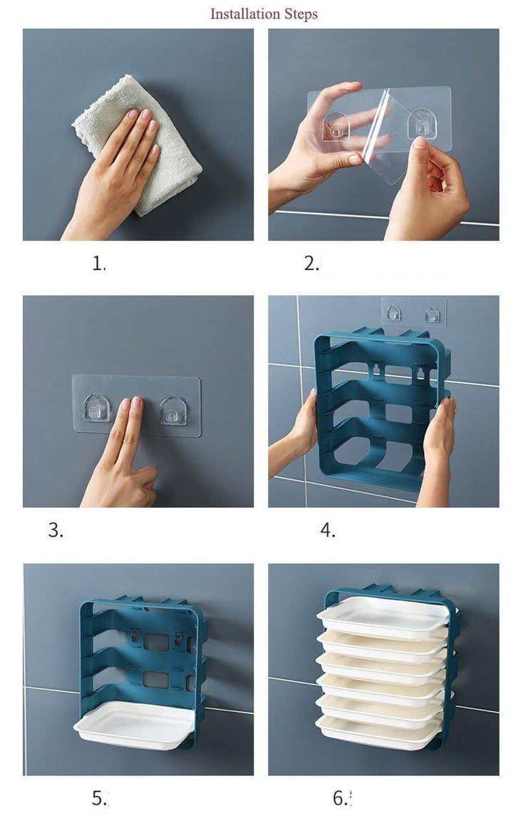 Lisslune | Wall-Mounted Space Saving Kitchen Organizer