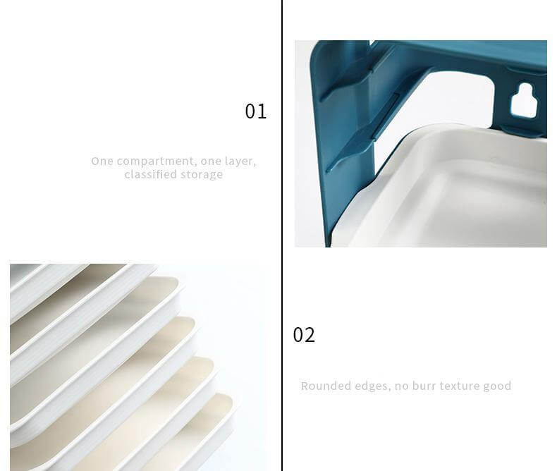 Lisslune | Wall-Mounted Space Saving Kitchen Organizer