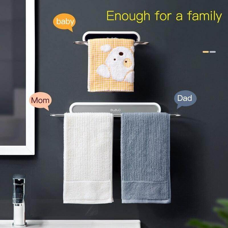 Lisslune | Stainless Steel Wall-Mounted Foldable Towel Hanger
