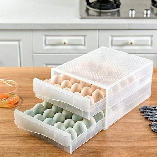 Lisslune | Transparent Egg Storage Drawer Container