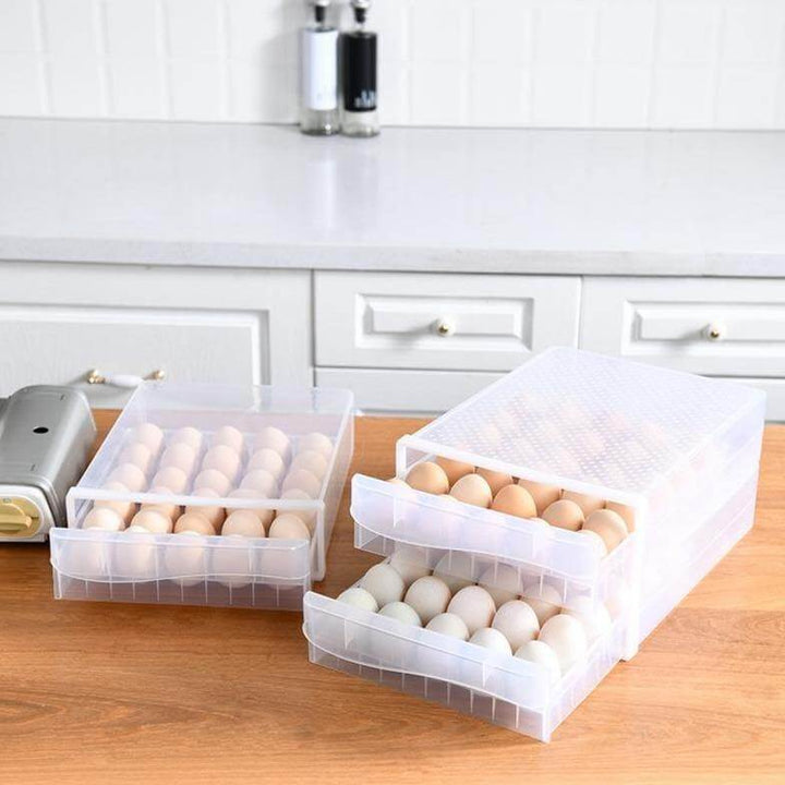 Lisslune | Transparent Egg Storage Drawer Container
