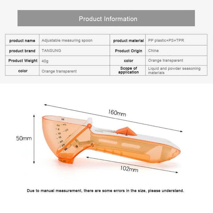 Lisslune | Adjustable Scale Seasoning Measuring Spoon