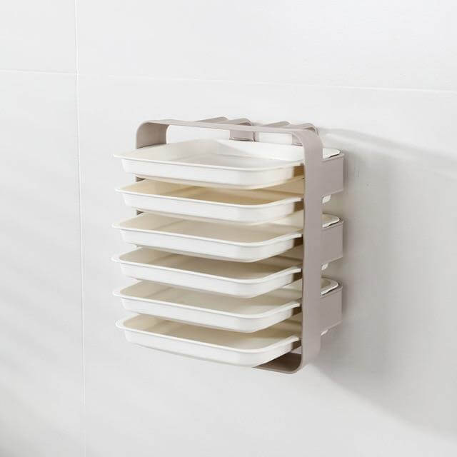 Lisslune | Wall-Mounted Multi Layer Kitchen Food Cooking Organizer