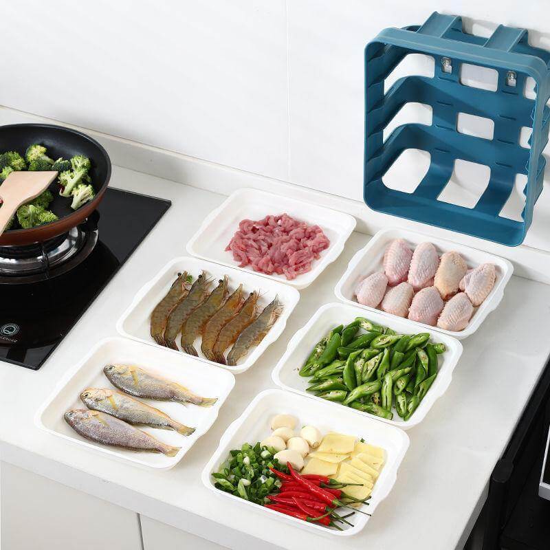 Lisslune | Wall-Mounted Multi Layer Kitchen Food Cooking Organizer