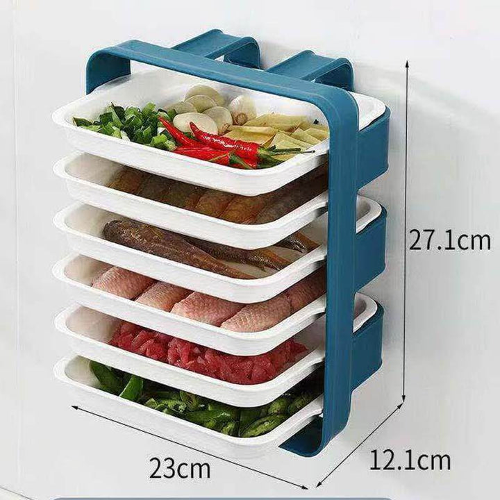 Lisslune | Wall-Mounted Multi Layer Kitchen Food Cooking Organizer