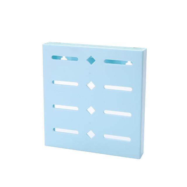 Lisslune | 2PCS Square Pastel Mavi Wall-Mounted Knife Organizer