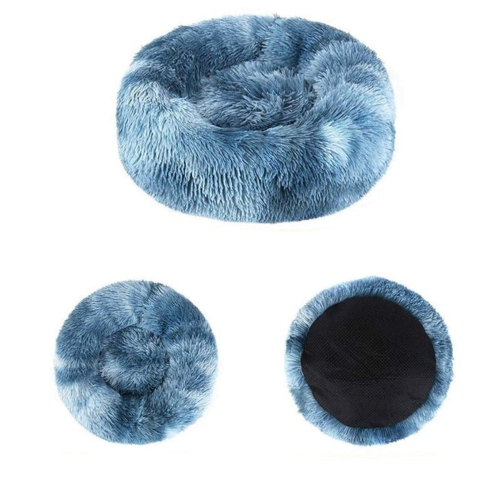 Lisslune | Beef Rainbow Extra Plush Calming Donut Dog Beds
