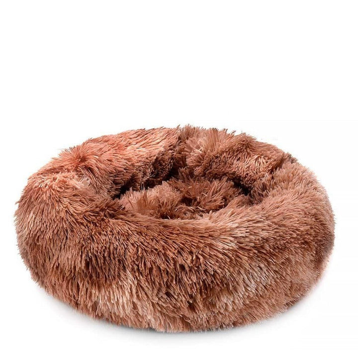 Lisslune | Beef Rainbow Extra Plush Calming Donut Dog Beds