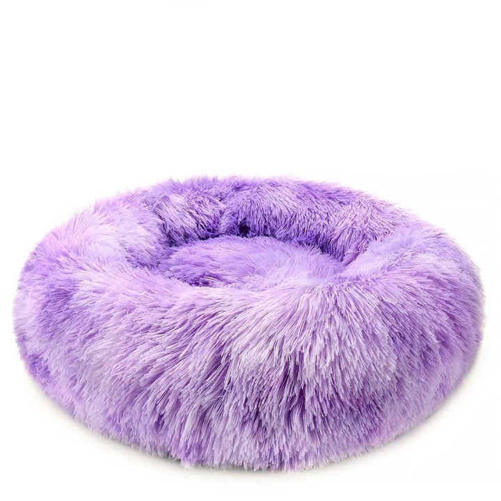 Lisslune | Beef Rainbow Extra Plush Calming Donut Dog Beds