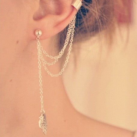 Lisslune | Fashion New Arrival Leaf Clip Earrings