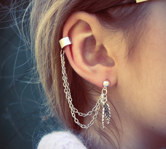 Lisslune | Fashion New Arrival Leaf Clip Earrings