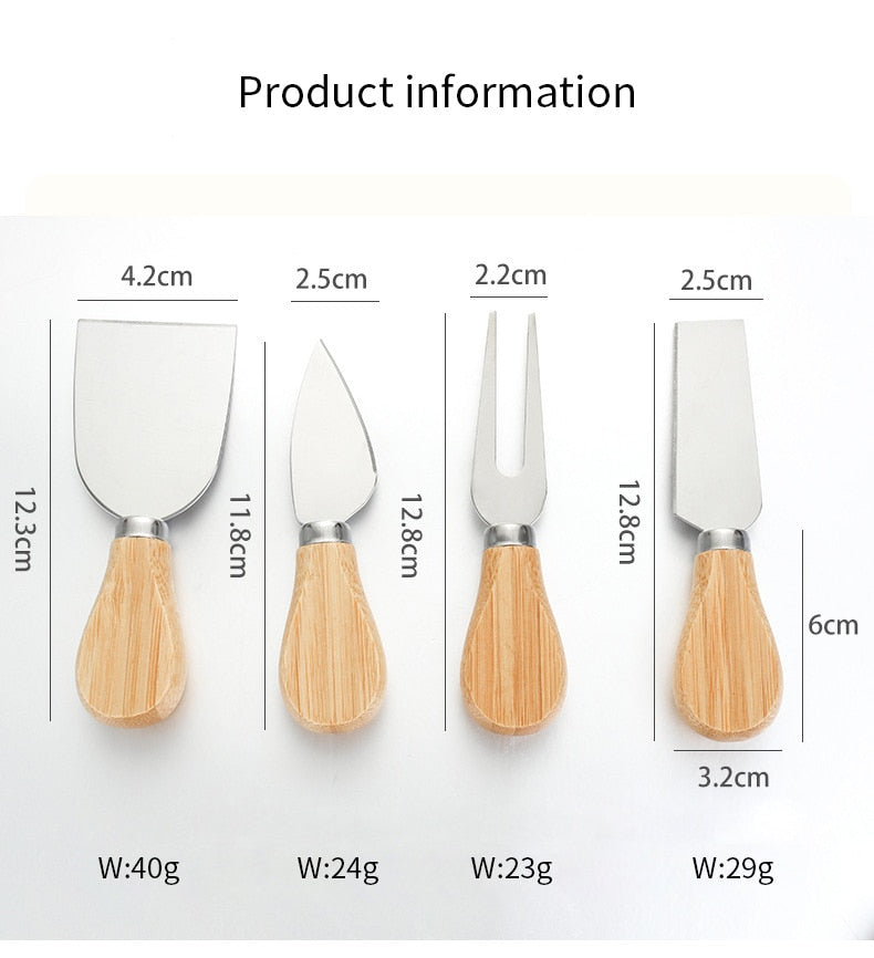 Lisslune | Wooden Bamboo Cutting Board Set
