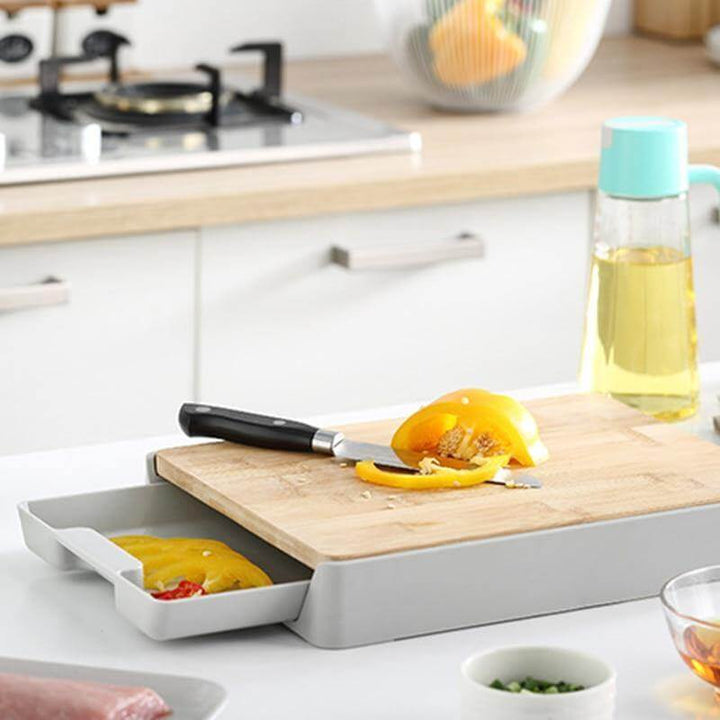 Lisslune | Kitchen Cutting Board with Detachable Storage Drawer