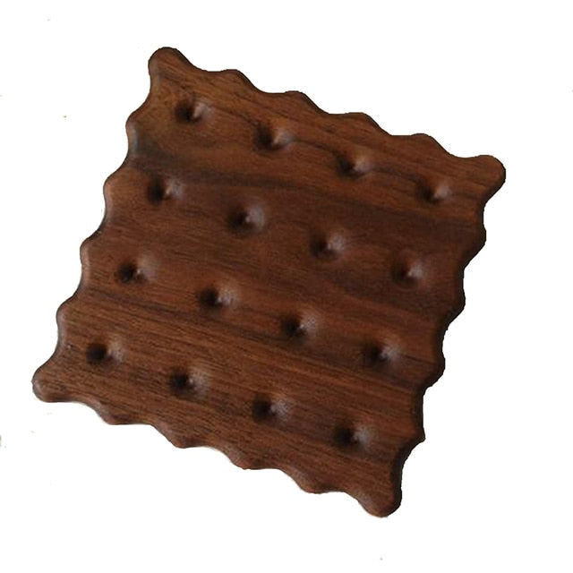 Lisslune | Biscuit Shape Wooden Coaster Placemat